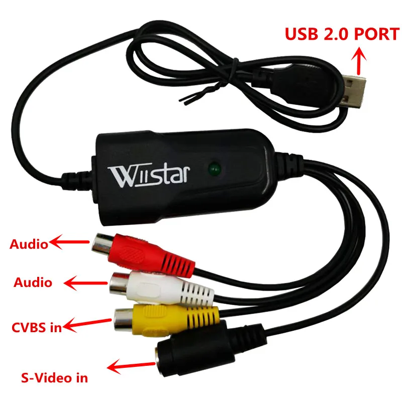  USB Video Capture Card Adapter TV DVD VHS Captura de v deo Card Audio AV for Computer/CCTV Camera U - 32974924903