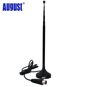 

August DTA208 DVBT HD Digital TV Antenna Portable Indoor Antennas for TV / DVB-T Tuner Stick Mini TV Aerial With Magnetic Base