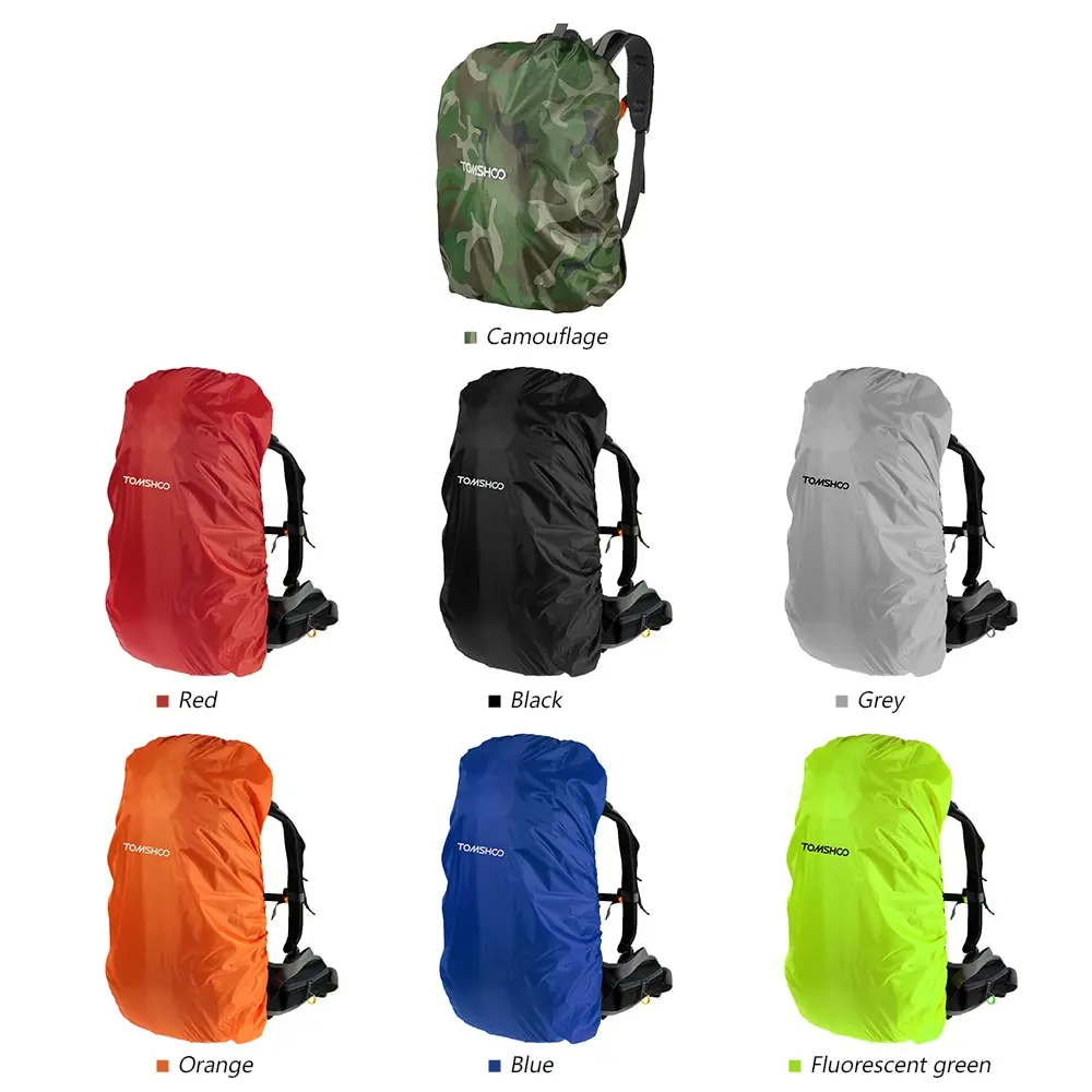 TOMSHOO 40L-50L للماء المطر غطاء الغبار غطاء حقيبة المحمولة خفيفة في الهواء الطلق للتخييم التنزه السفر TOMSHOO 40L-50L للماء المطر غطاء الغبار غطاء حقيبة المحمولة خفيفة في الهواء الطلق للتخييم التنزه السفر