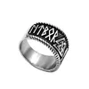 Bague en acier inoxydable pour hommes, symbole Viking Rune Odin, bijoux, nœud celtique classique, amulette de motard, anneau SWR0850, vente en gros ► Photo 2/4