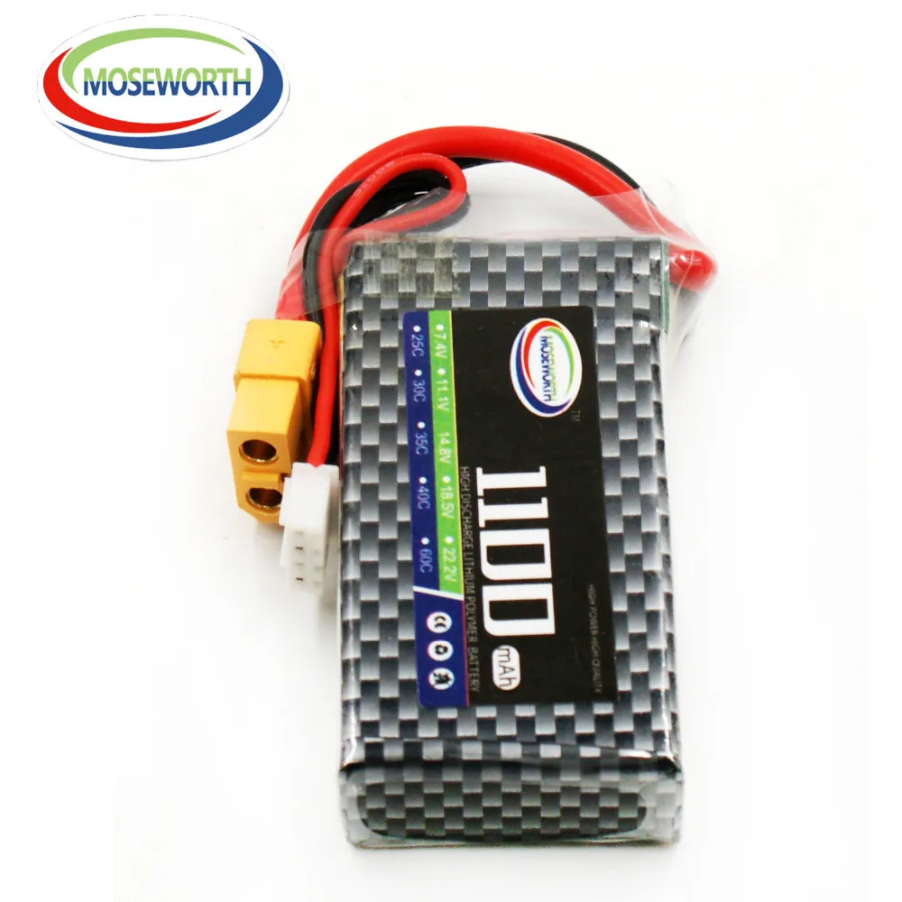 2 шт./Упаковка RC батарея LiPo 3S 11,1 V 1100mAh 30C для радиоуправляемого дрона самолета квадрокоптера автомобиля лодки вертолета самолета батареи 3S