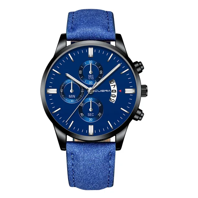 Man Crystal Stainless Steel Sport Analog Quartz Wrist Watch Top Brand Luxury Mens Business Sport Watch relogio masculino USPS -