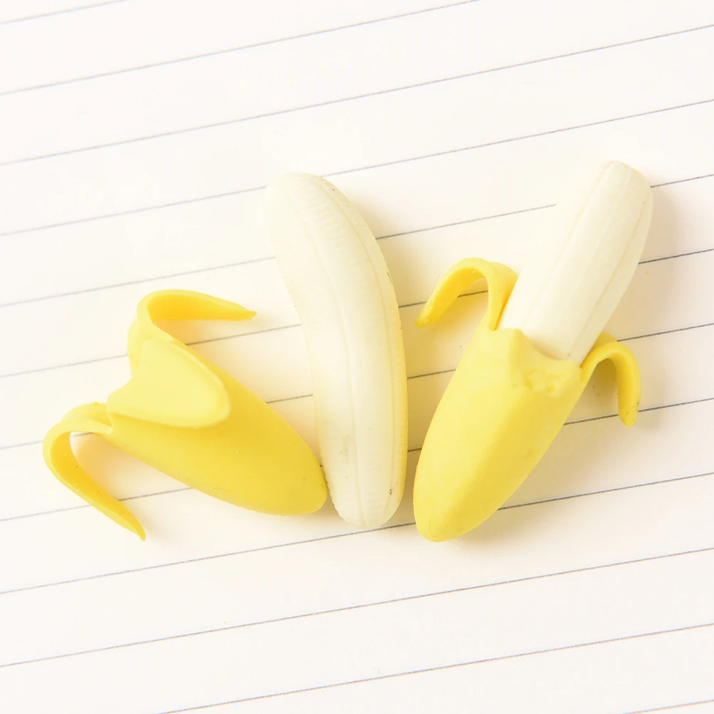 Buy 2 Pcs Cute Banana Eraser Novelty Rubber Fruit