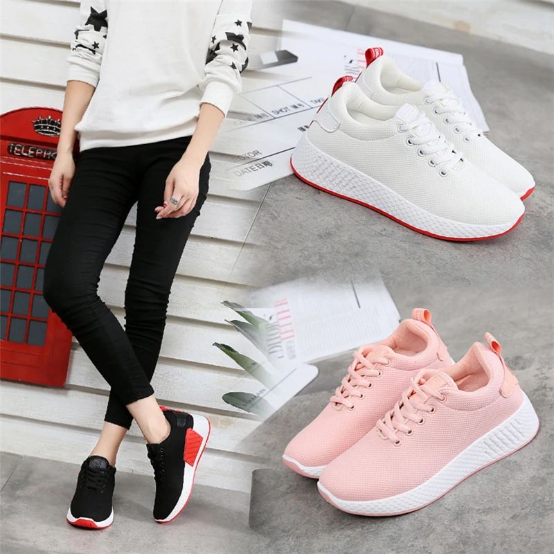 

2019 New Air Mesh Women Lightweight Outdoor Sport Running Shoes Breathable Soft Athletics Jogging Sport Sneaker Shoes