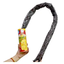 

Prank Props Potato Snake Potato Chip Cans Funny Tricky Toys Can Jump Fake Python April Fool Day Halloween DIY Party Decorations
