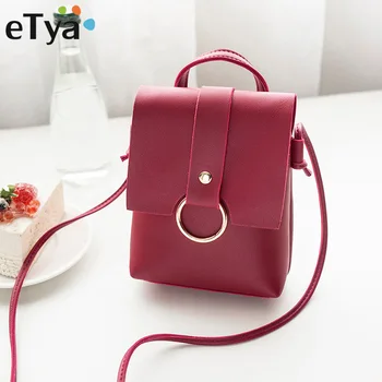 

eTya Fashion Handbag Phone Purse Women Small Bag PU Leather Women Shoulder Bag Crossbody Bag Female Mini Messenger Bag