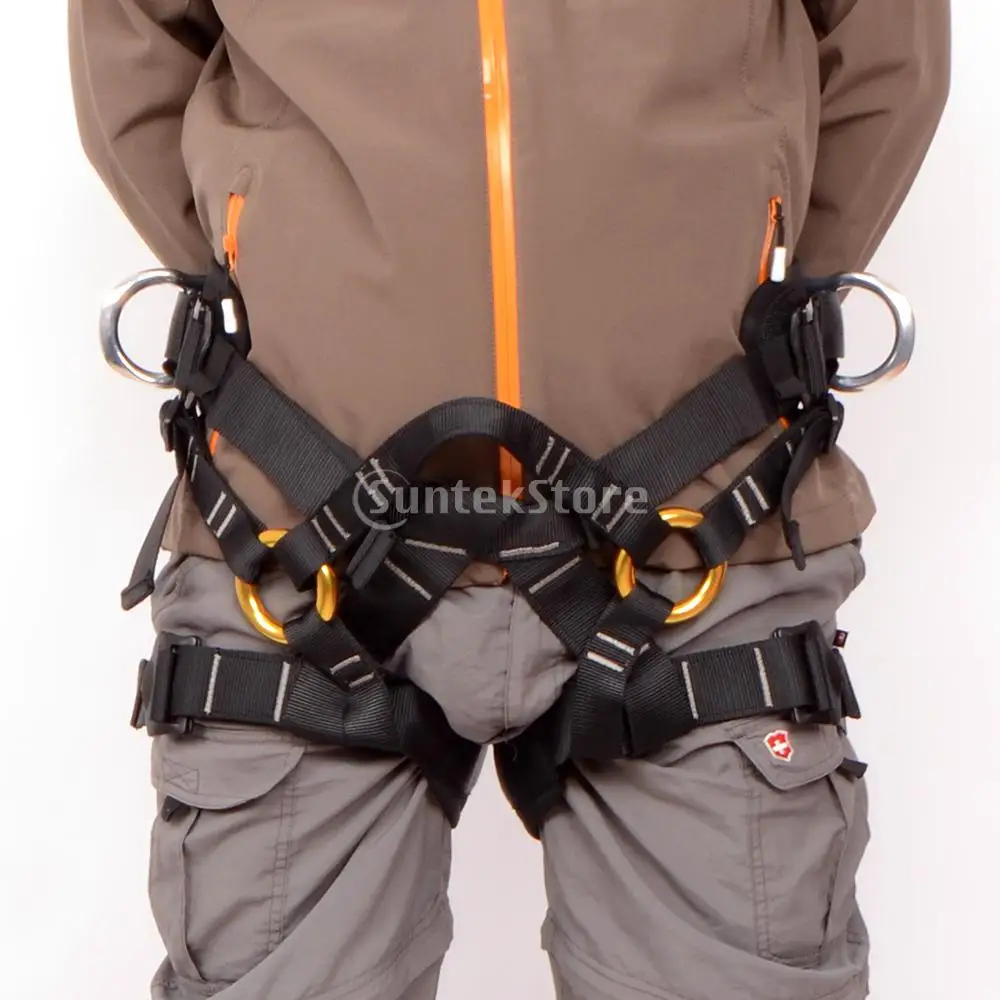 

Harness Seat Belt Sitting Safety for Rock Climbing Rappelling Equipment Gear