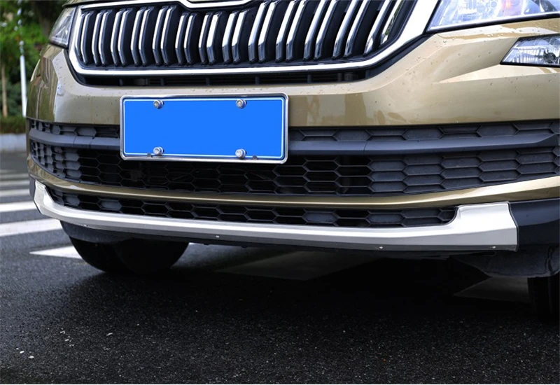 Для SKODA KODIAQ 2017 2018 2019 Передний + задний бампер диффузор защита противоскользящая