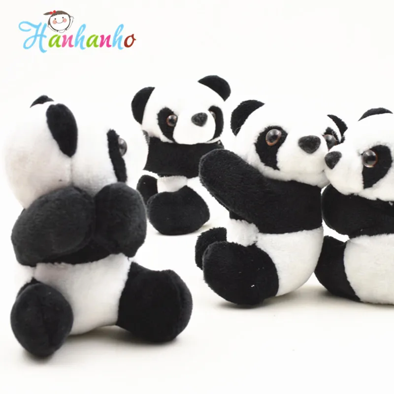 12 шт./лот милые плюшевые panda клип Шторы Закладки отмечает небольшой чучело