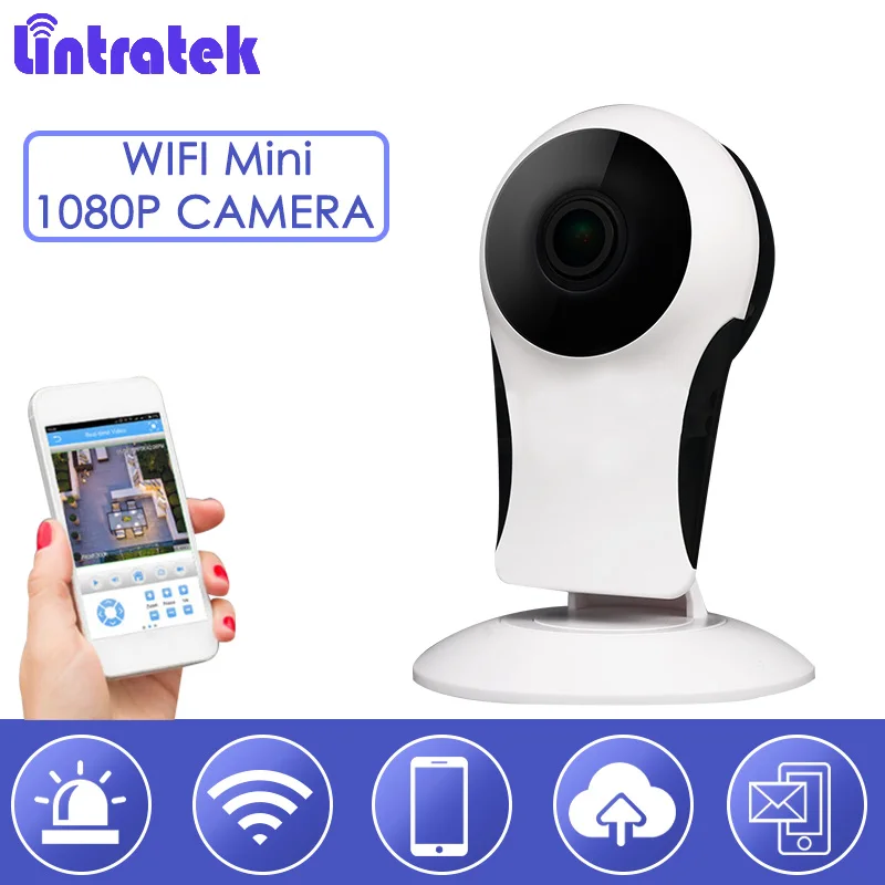 

Lintratek Baby Monitor 1080HD 2.0MP ip cam 180 degree Network cctv Mini Security Wifi Camera Night Vision Pet Monitoring S38