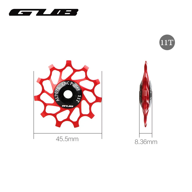 GUB 1 шт. 11T 12T 14T велосипедный задний переключатель шкив MTB дорожный велосипед задний переключатель ролик стальной подшипник Jockey колеса