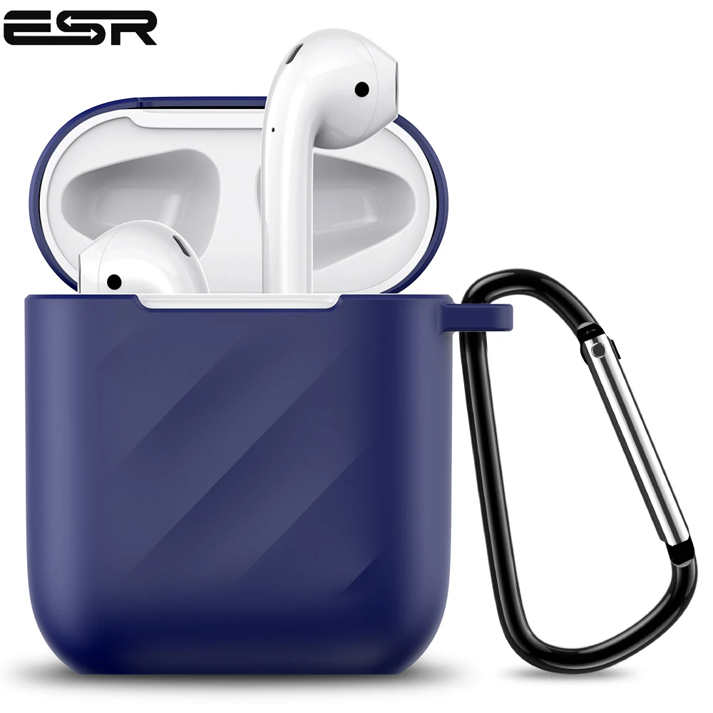 ESR мягкий тонкий силиконовый чехол для AirPods 2 ударопрочный защитный чехол пульсация ТПУ чехол для зарядки AirPods 1