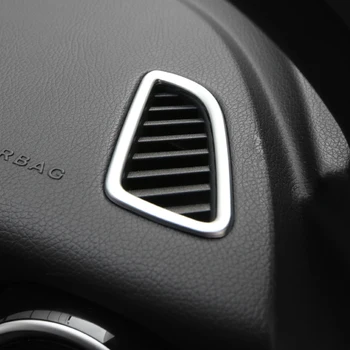 

For Mercedes Benz GLC 2016-2018 Stainless steel Car air conditioner Outlet decoration panel cover trim auto accessories styling