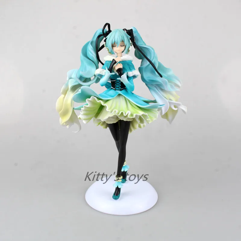 

New Anime Doll Vocaloid Hatsune Miku Snow in Summer 1/7 Scale Pre-painted PVC Action Figure Model Toy 28cm