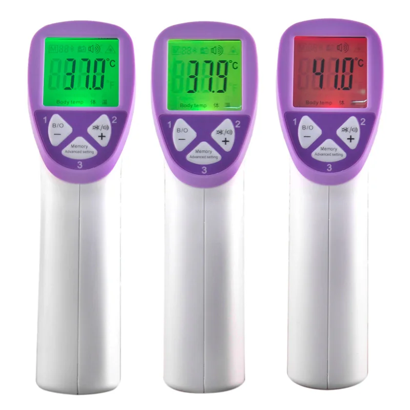 Цифровой инфракрасный термометр Детский Взрослый лоб Бесконтактный инфракрасный термометр с четкой подсветкой Termometro