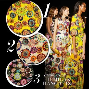 

135cm wide 6mm print anti-wrinkle silk chiffon dress clothes scarf fabric 6981