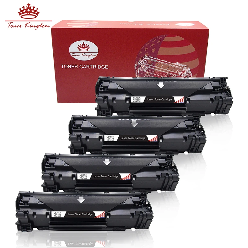 TONER KINGDOM 4 pcs/Pack CB435A 35A Toner Cartridge Replacement for HP LaserJet Printer P1005 P1006 P1007 P1008 P1009 | Компьютеры и