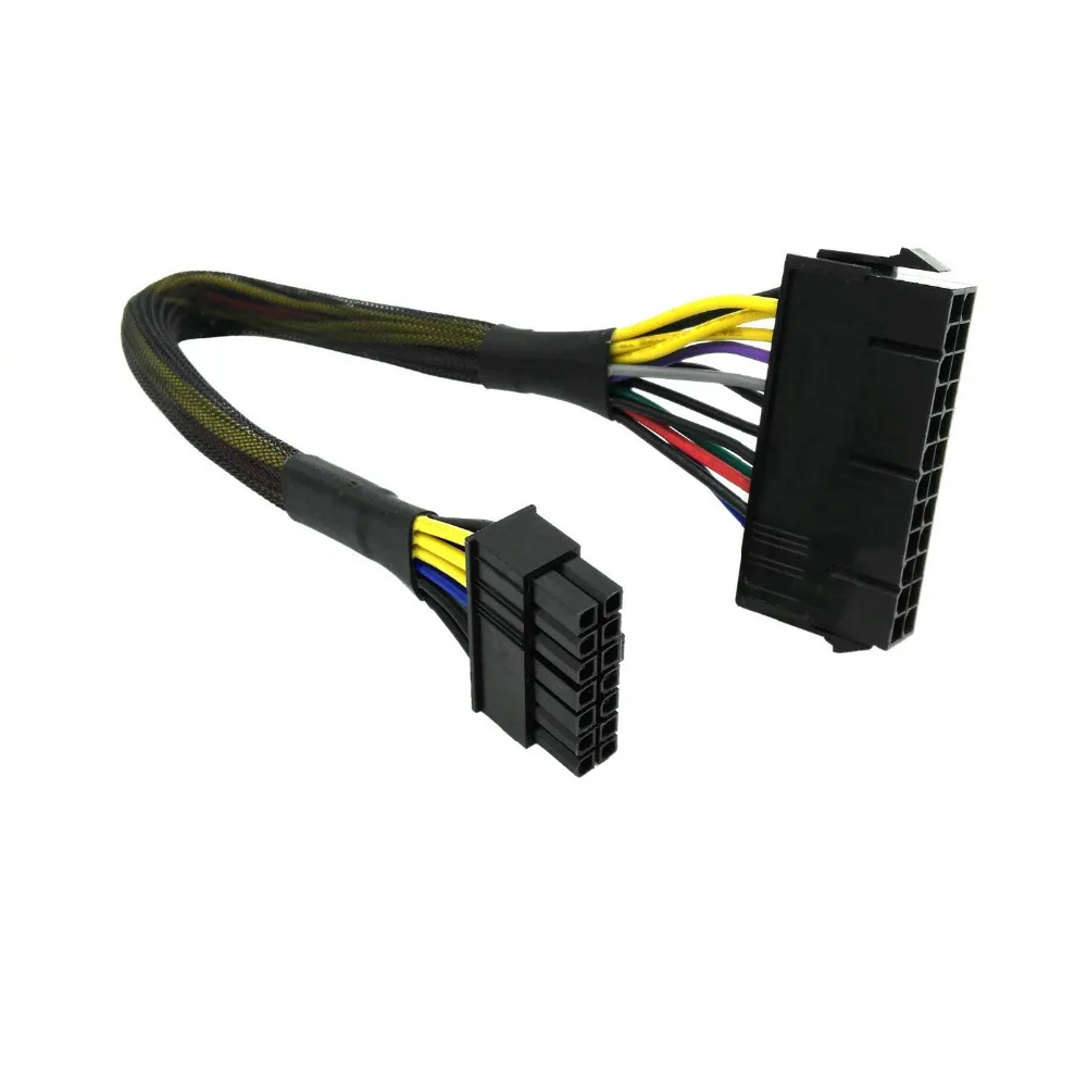 

24 to 14 Pin ATX Lenovo Q77 B75 A75 Q75 Power Supply Motherboard Adapter Cable 30cm