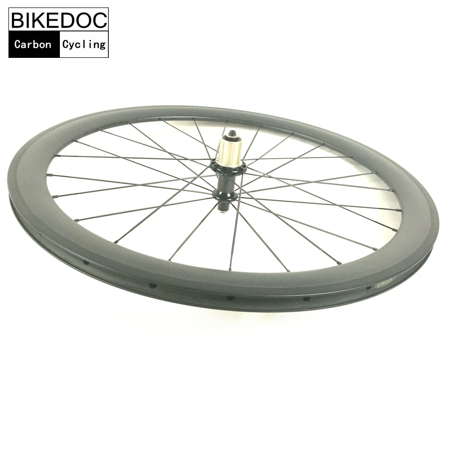 BIKEDOC 700c Углеродные колеса 50 мм трубчатая клинчерная покрышка, углепластиковые Ruedas CarbonoCarretera 23 мм ширина комплекта колес из карбона