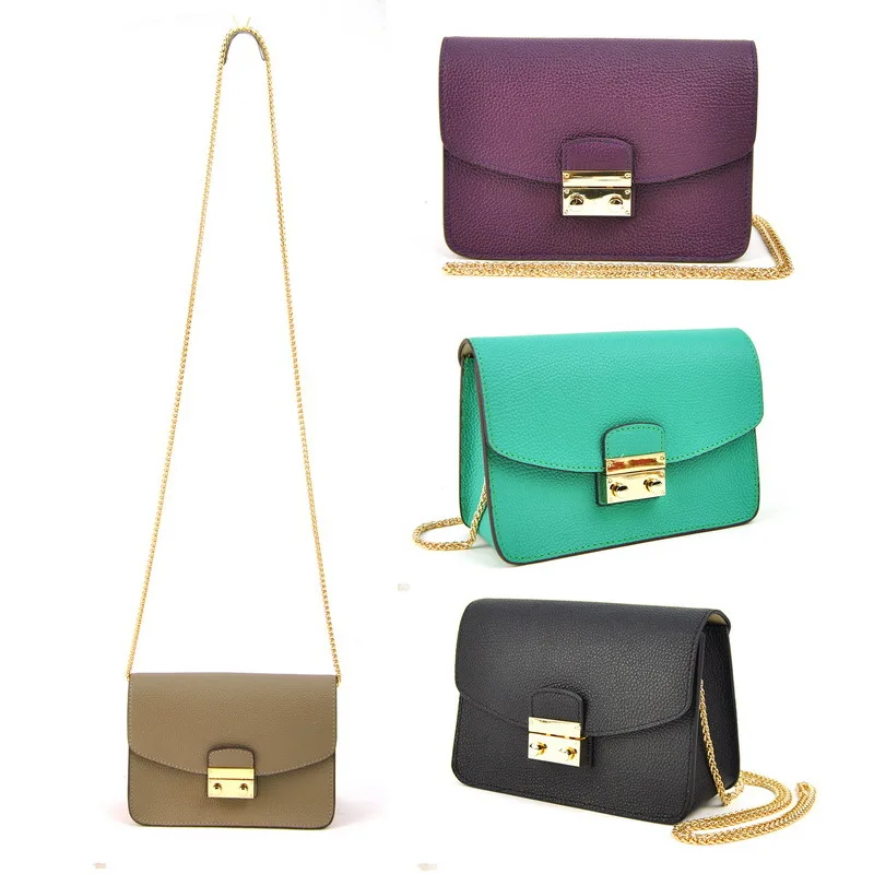 

Women Genuine Real Leather Mini Handbag Chain Shoulder Cross Body Bag Fashion Purse Hobo Messenger Party Evening Pouch Designer