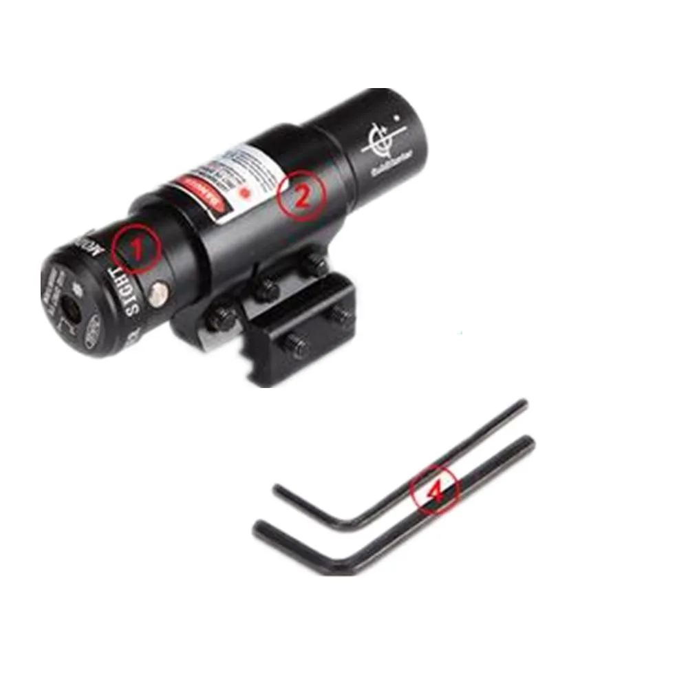 Infrared laser sight red laser sight pointing instrument with mount for rifle scope (4)