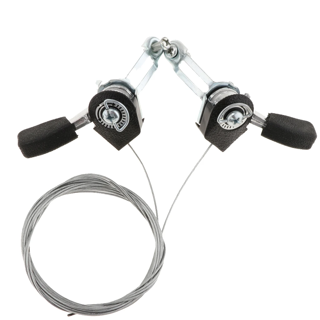 1 пара 3x6/7 скоростей MTB велосипед Thumb gear Shifter Верхнее Крепление переключения с внутренним кабелем для руля диаметром 22,2 мм