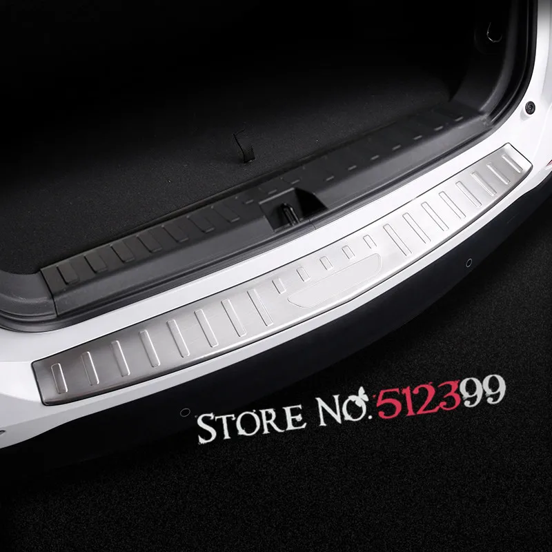 

2018 For Chevrolet Holden Equinox Outer Rear Trunk Door sill Bumber Proecting Cover Moulding Plate Trim Stainless Steel