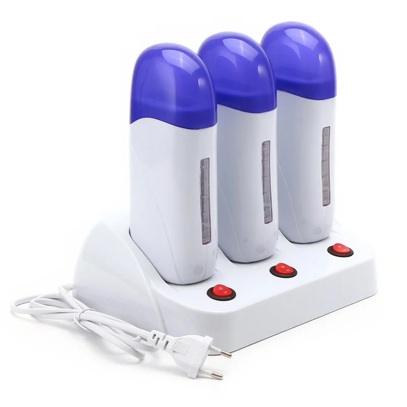 

3Pcs/Set Hair Removal Machine Electric Wax Heater Cartridge Epilator Waxing Pot Warmer Roll-On Depilator Lady Body Armpit Care