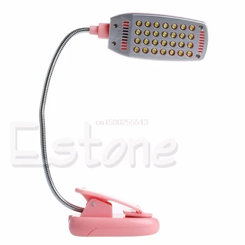 

New Reading light Flexible USB 28 LED Light Clip On Bed Table Desk Lamp Reading light