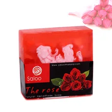 Натуральное Розовое эфирное масло мыло Отбеливающее увлажняющее средство для активного Очищения Кожи Мыло ручной работы 100 г уход за очищающим маслом для лица
