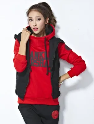 3 pieces Set Autumn and winter new Fashion women suit women tracksuits casual set with a hood fleece sweatshirt three pieces set 3 pieces Set Autumn and winter new Fashion women suit women tracksuits casual set with a hood fleece sweatshirt three pieces set