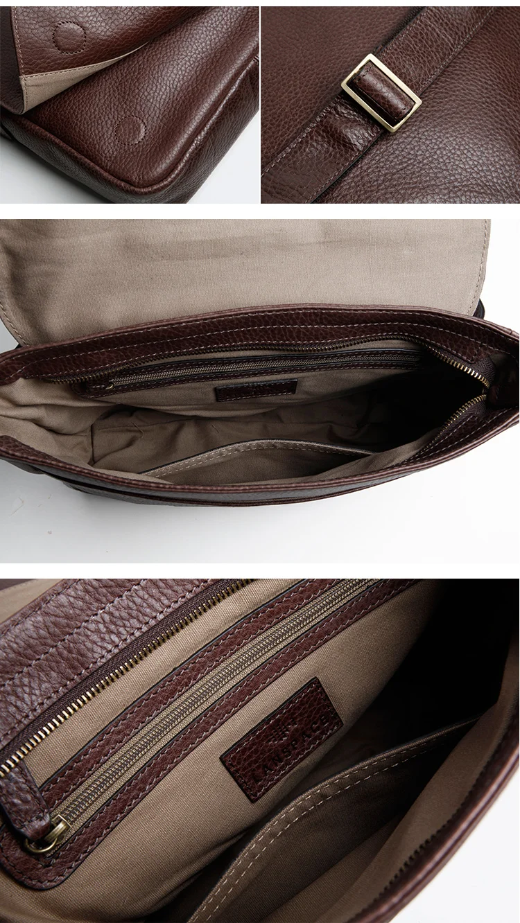 LANSPACE Натуральная кожа Мужская сумка для отдыха сумка из коровьей кожи японский стиль