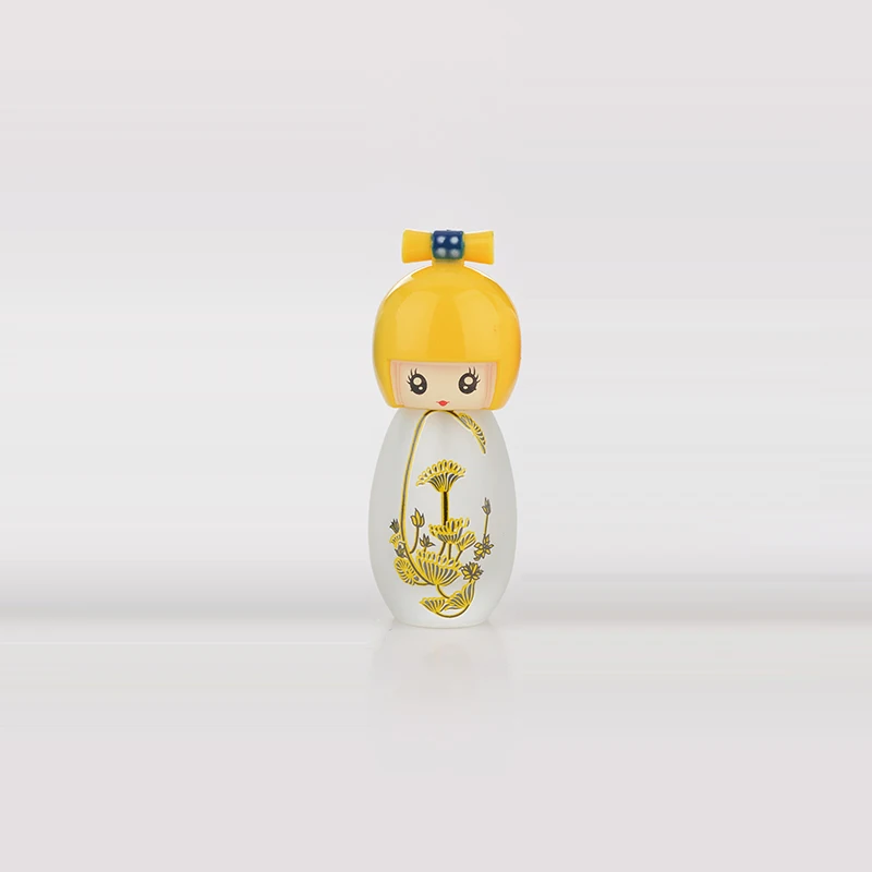 20 мл милые японские куклы Портативный Стеклянный многоразовый флакон духов с распылителем пустая парфюмерная чехол для путешественника - Цвет: yellow