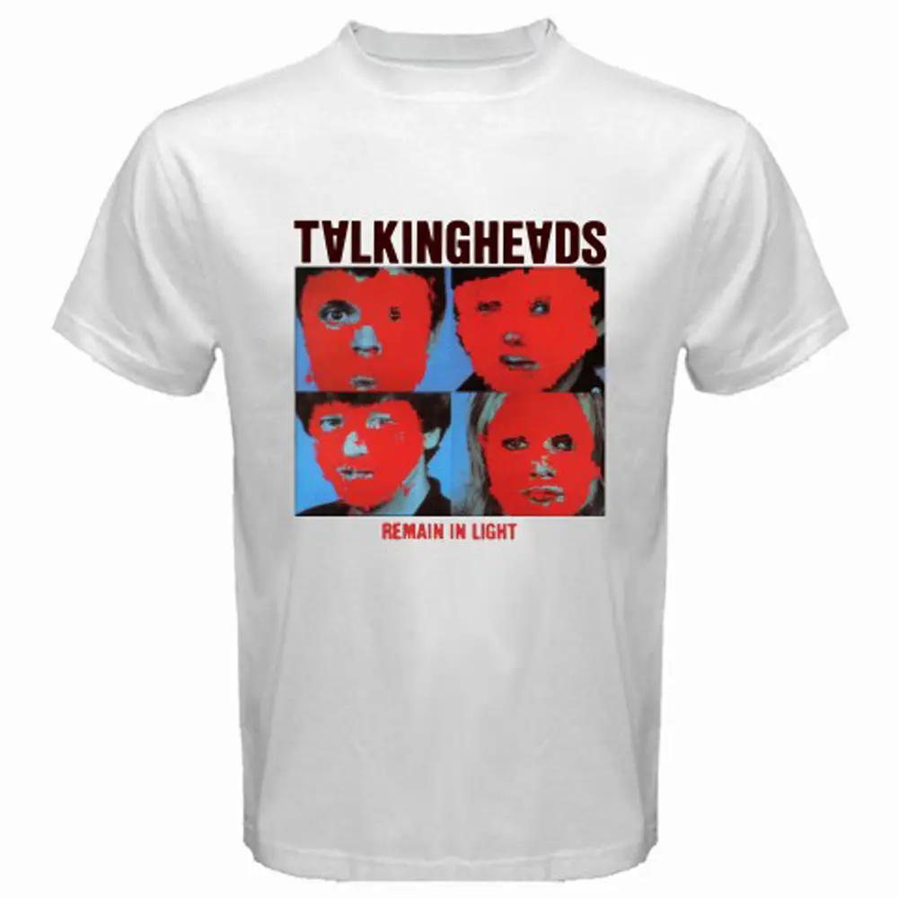 Новый TALKING HEADS остаются в свет рок-группа Для мужчин белая футболка Размеры S-3XL |