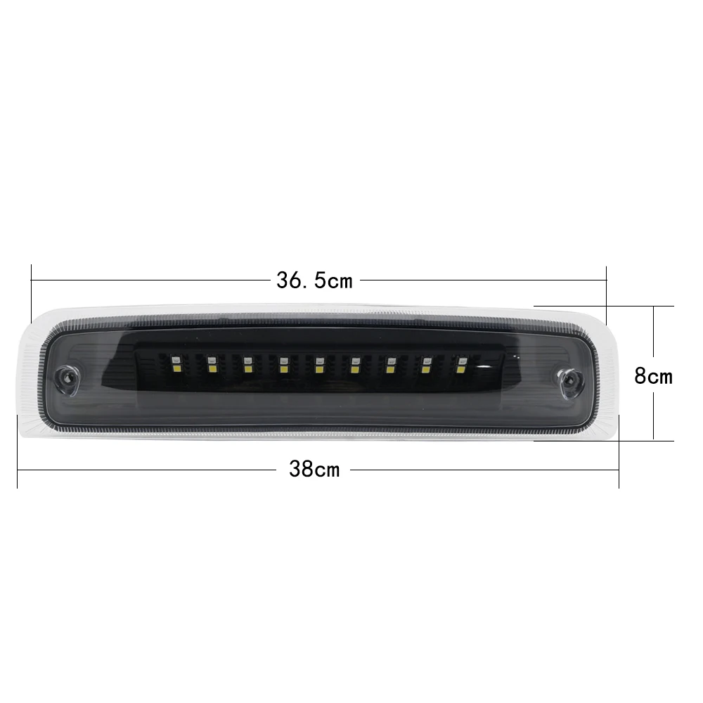 LED 3rd Third Brake Cargo LED Tail Light Lamp for Dodge Ram 1500 2009-2017 & Ram 2500 3500 2010-2017 Black Housing (14)