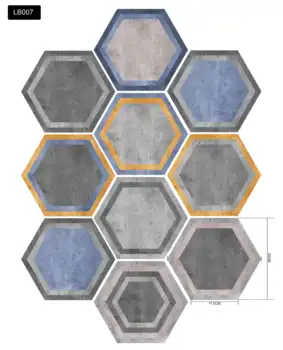 

Self-adhesive Wallpaper Hexagon Tiles sticker PVC Waterproof for Kitchen Bathroom living room DIY