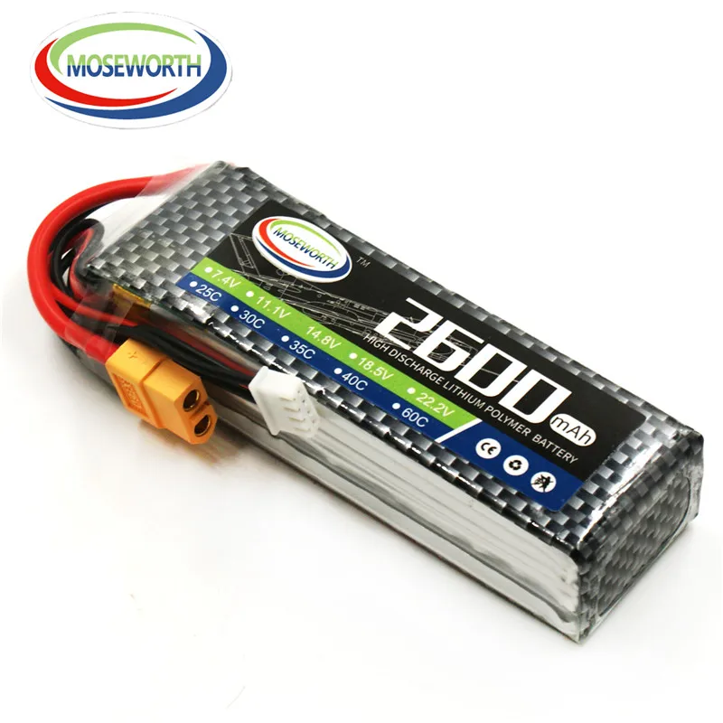 

Battery Lipo 11.1V 3S 2600mAh 35C For Remote Control Toys RC Drone Boat Helicopter Quadcopter Airplane Aircraft Car Lipo Battery