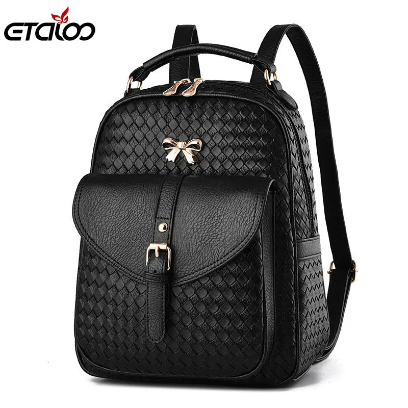 2017 new fashion ladies backpack shoulder Backpack Bag dual purpose Korean fashionista PU leather bag of