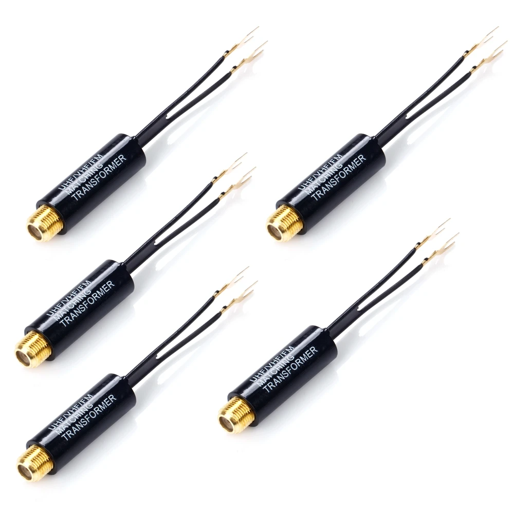 MLLSE 5pc UHF VHF FM 75 300 Ohm TV Antenna Matching Transformer Coaxial