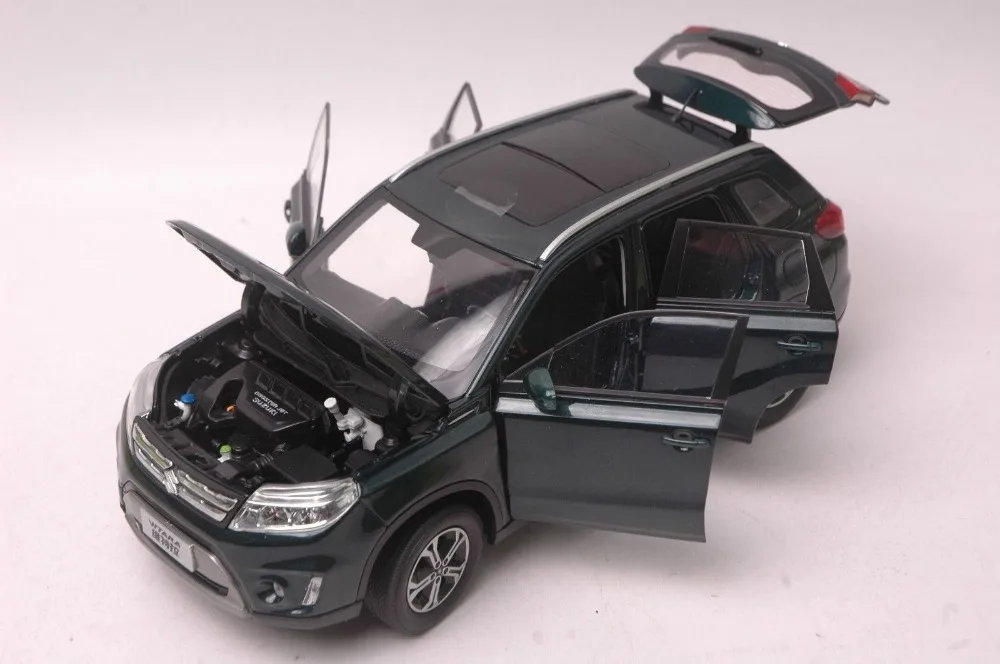 1:18 Модель литья под давлением для Suzuki Vitara Escudo 2016 глубокий зеленый внедорожник