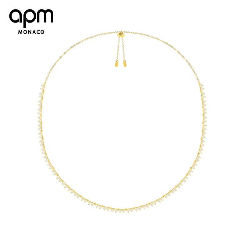 

APM Monaco Genuine AC3594OXY Gear Silver Golden Necklace