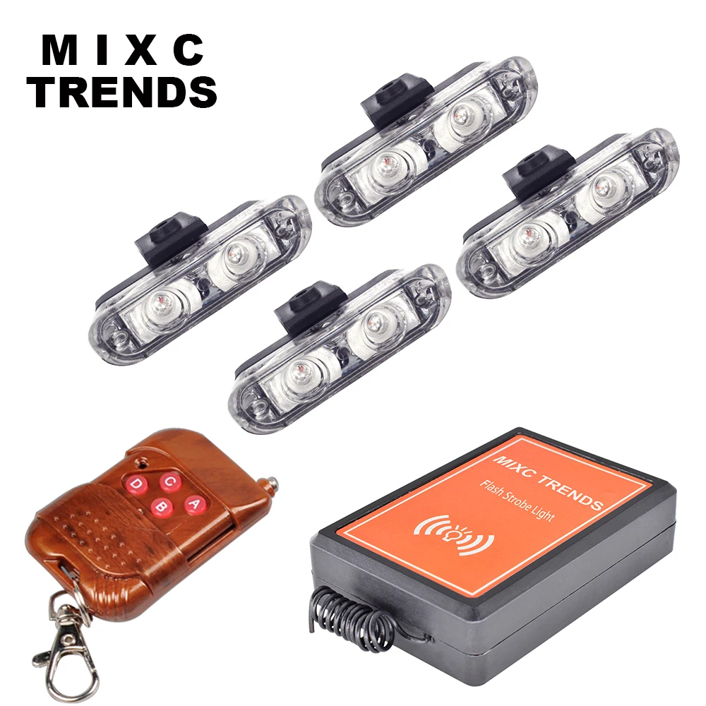 Buy 1Set 4 IN 1 2LED Wireless Remote DC 12V led