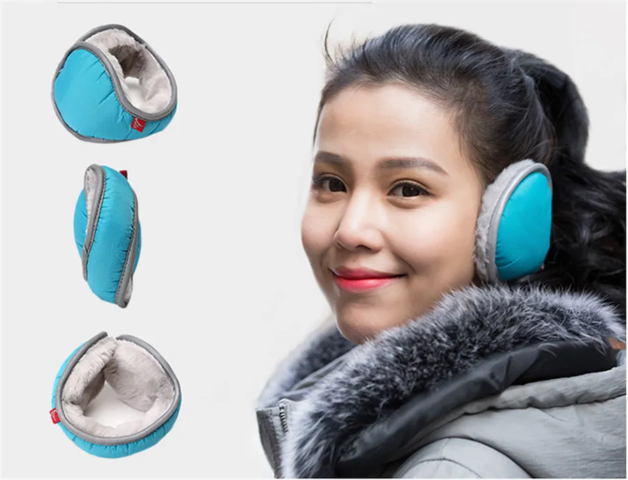 2018 новые носки унисекс Для женщин Для мужчин складной Earmuff Зима халяву уха Обёрточная Бумага группа теплее Возьмитесь мочки наушники AA0026