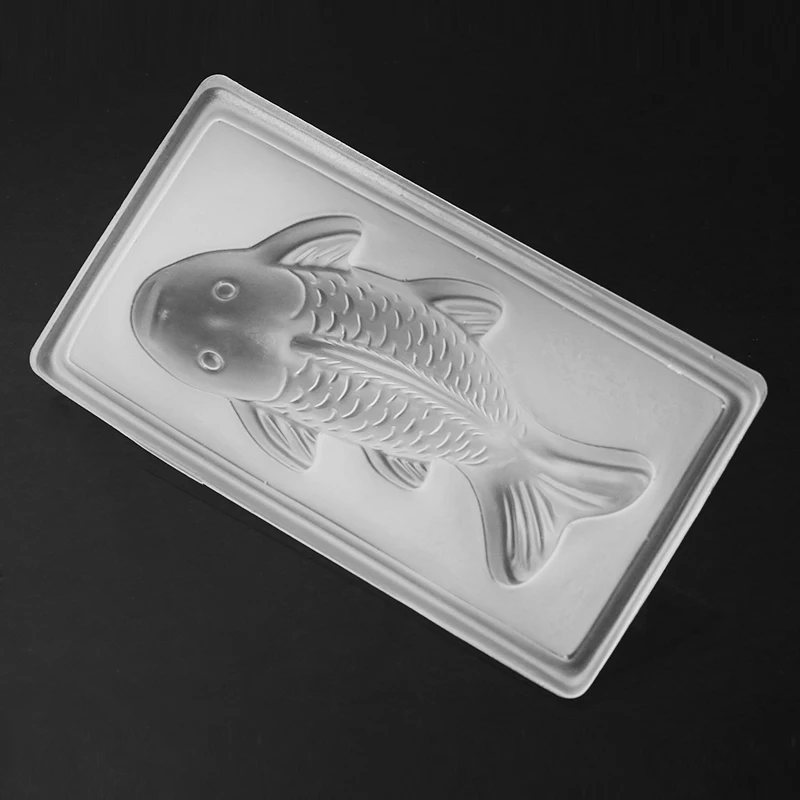 Новая модная форма пластиковая 3D Koi Рыба Форма для шоколадного торта Желе ручной работы Sugarcraft плесень DIY