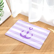 CAMMITEVER Якорь Морской стиль полосатый конфеты фиолетовый зеленый желтый кухонный пол коврики для гостиной коврики для прихожей