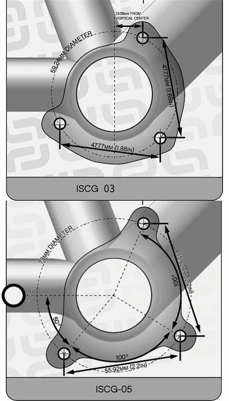 Discount Fouriers Bike Chain Guide Chain 32T-38T Single Speed 1x10s Device Catcher ISCG(old) ISCG05 + BB fit e-type BB XX1 X01 Bashguard 1