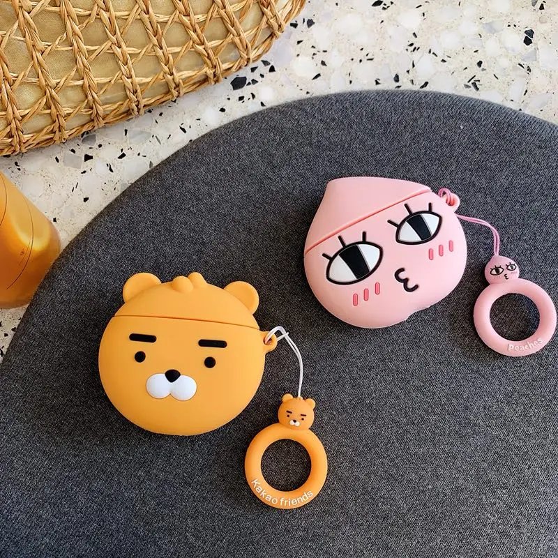 3D silicone ear sleeve for airpods Cute cartoon protective shell for Apple Wireless Bluetooth Headphone Protection Cover