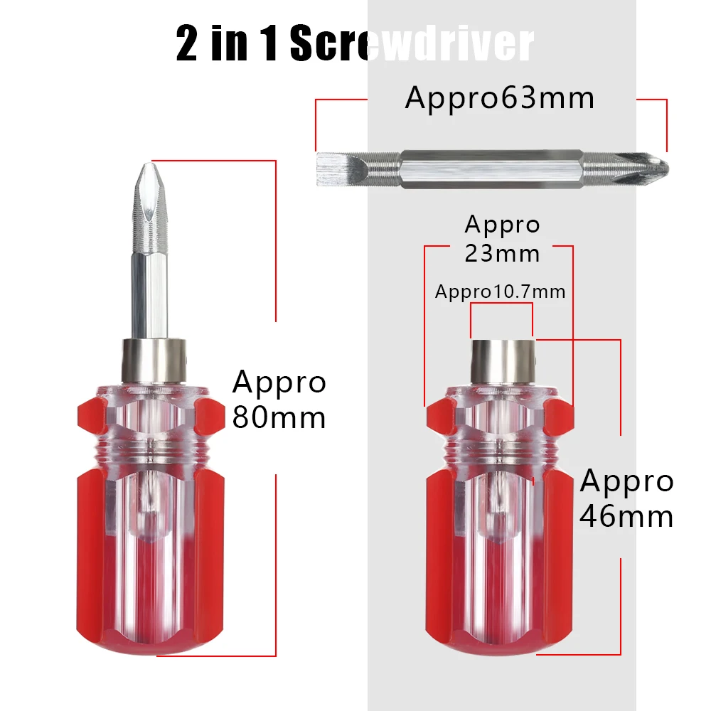 Мультитул Phillips плоский наконечник отвертка Torx для Diy ремонтных инструментов держатель бит мини двунаправленная отвертка со сменной головкой