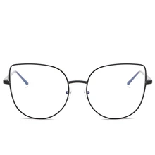 Модные очки ca's eye очки металлическая оправа gpilot плоское зеркало прозрачные линзы старое серебро могут быть оснащены