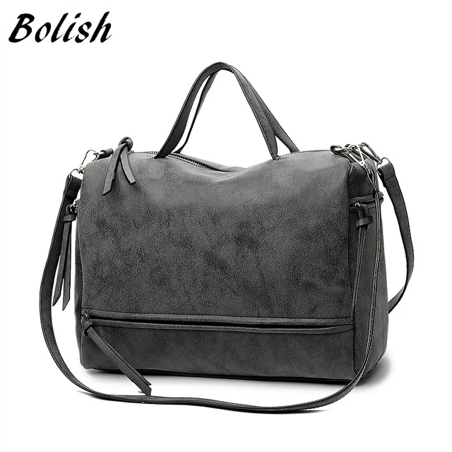 Bolish Brand Fashion Female Shoulder Bag Nubuck Leather Women Bolish Brand Fashion Female Shoulder Bag Nubuck Leather Women Handbag Vintage Messenger Motorcycle Crossbody Bags